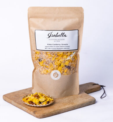 glutenfreies-kokos-cranberry-granola