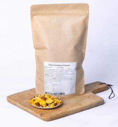 glutenfreies-kokos-cranberry-granola