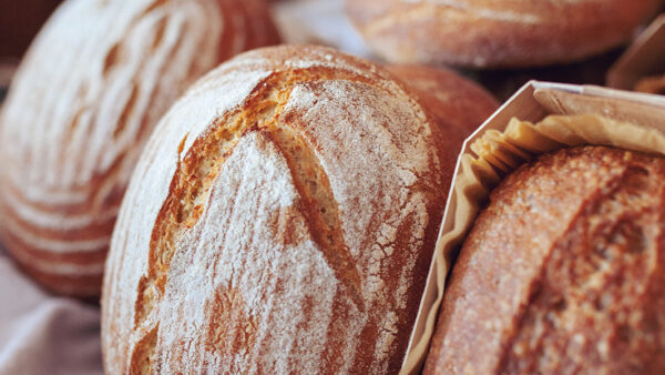 Mehrere frische Brotlaiber