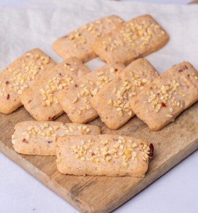 glutenfreie Cranberry Sablés, glutenfreies veganes Gebäck, Isabella Glutenfreie Patisserie