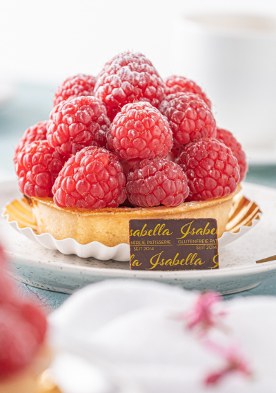 glutenfreies Himbeer Tartelette, Isabella Glutenfreie Patisserie