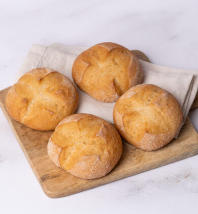 vier glutenfreie Bio Blondies, glutenfreie vegane helle Brötchen, Isabella Glutenfreie Patisserie