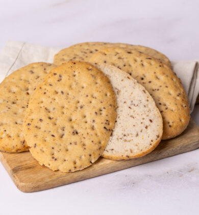 glutenfreie Leinsamen-Panini, glutenfreie vegane helle Brötchen, Isabella Glutenfreie Patisserie